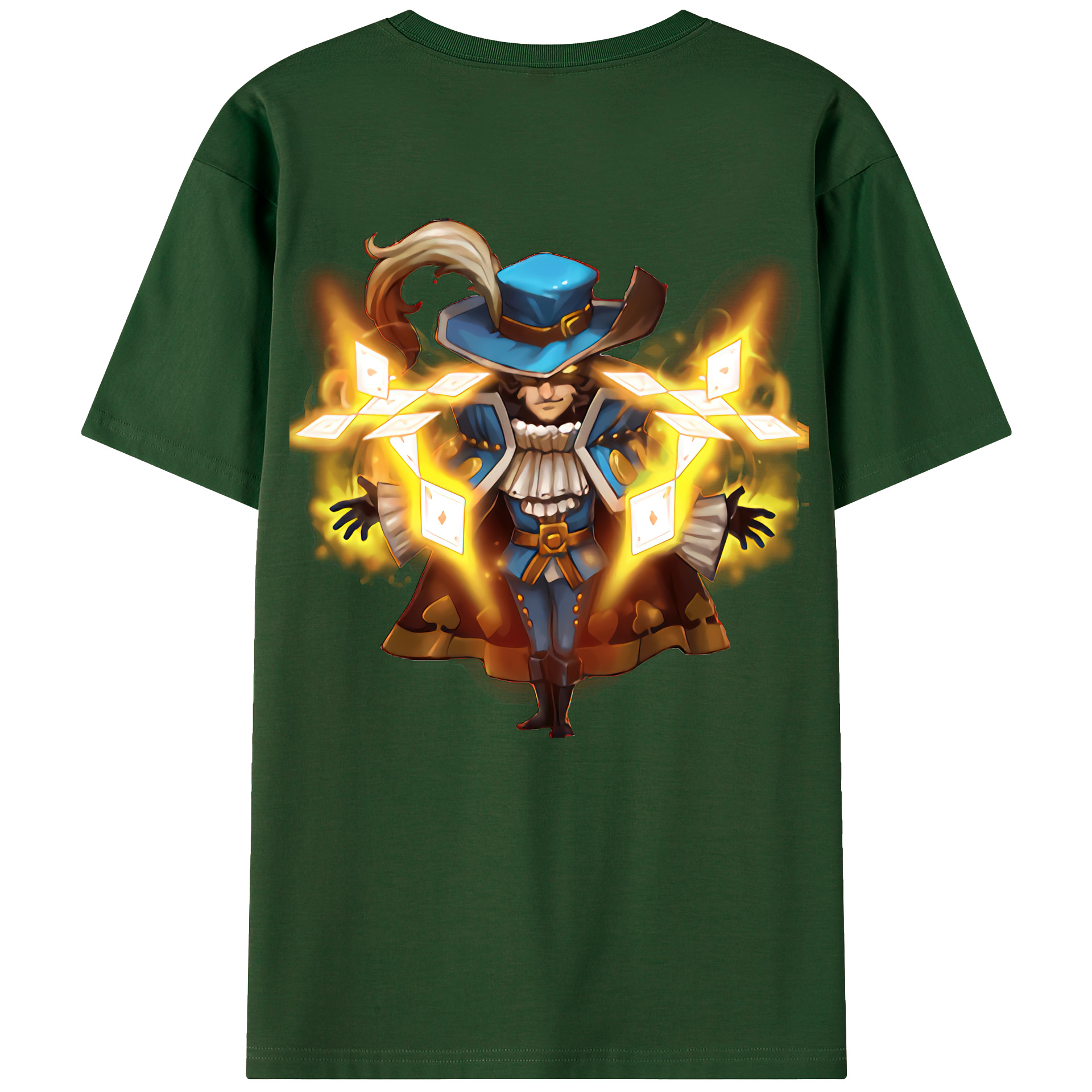 リーグ・オブ・レジェンド League of Legends LOL 綿100％半袖Tシャツ（背面プリント）